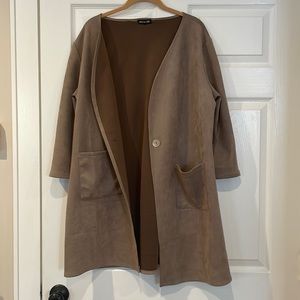 Suede lightweight jacket